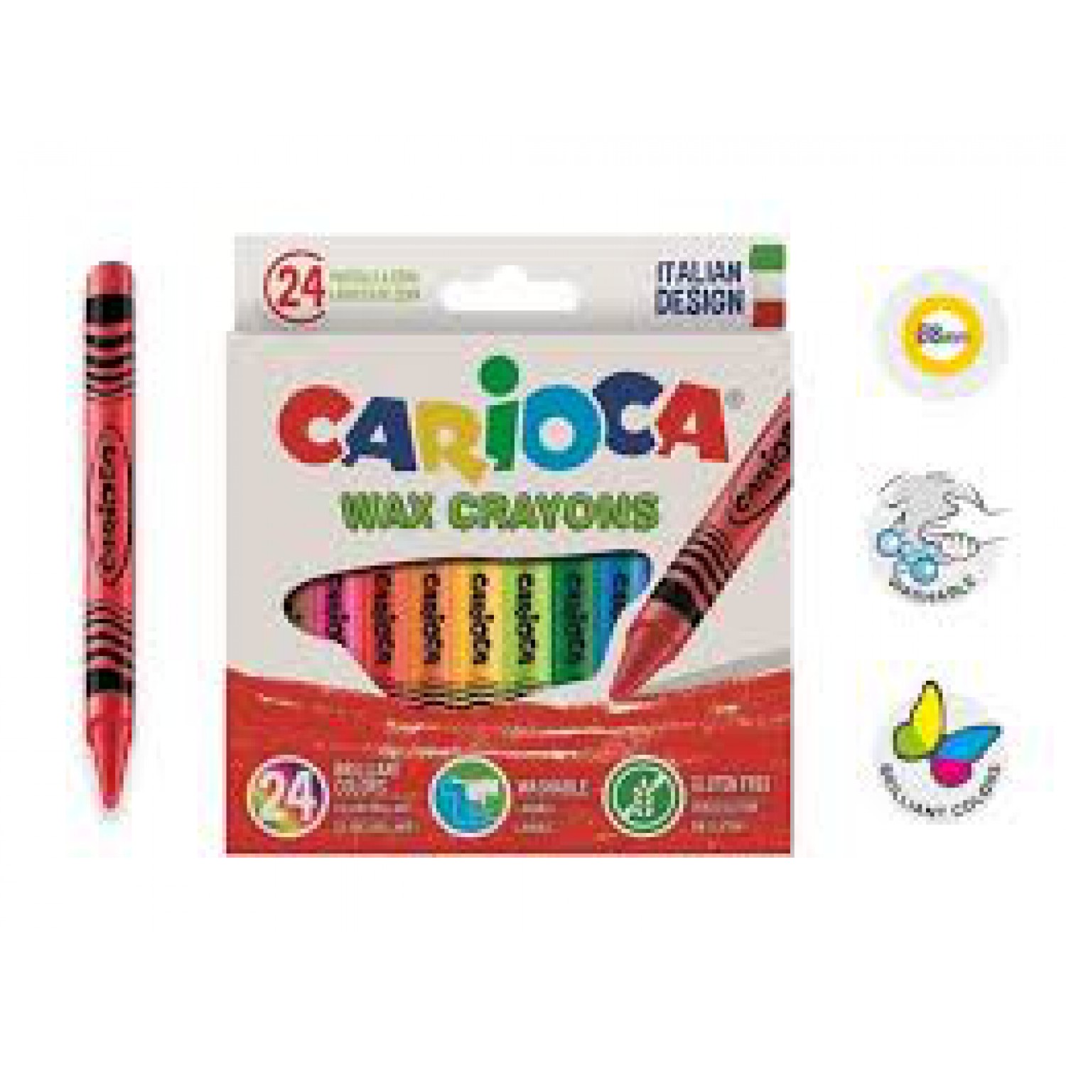 ΚΗΡΟΜΠΟΓΙΕΣ CARIOCA WAX CRAYONS/24 42390