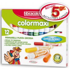 ΜΑΡΚΑΔΟΡΟΙ FIBRACOLOR COLORMAXI 12τεμ