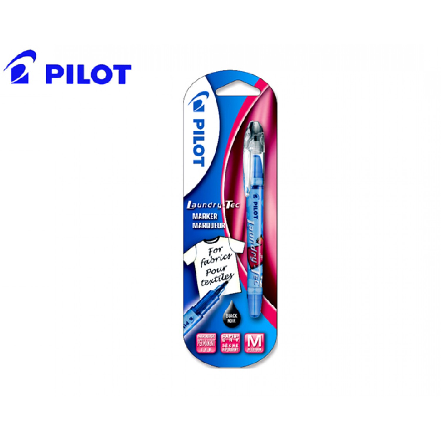 PILOT ΜΑΡΚΑΔΟΡΟΣ ΥΦΑΣΜΑΤΟΣ LAUNDRY-TEC 1.0mm ΜΑΥΡΟΣ BBL