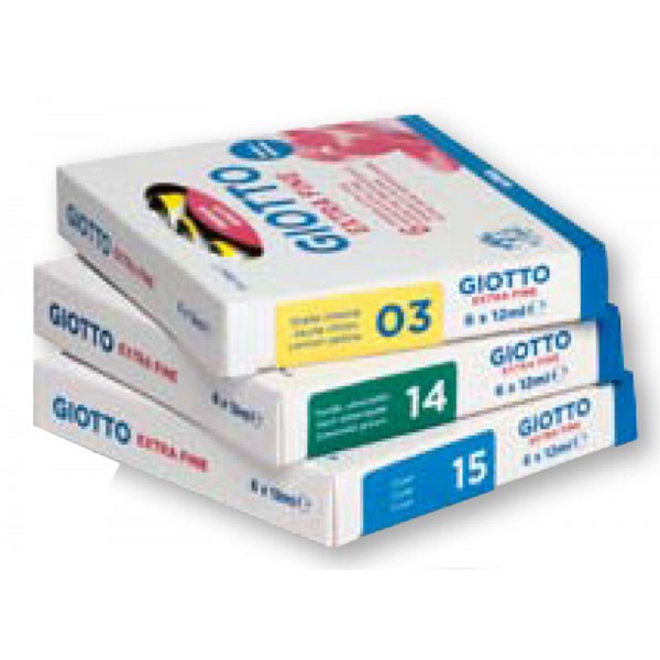 ΤΕΜΠΕΡΕΣ GIOTTO 21ml ΜΟΝΟΧΡΩΜΕΣ 6τεμ