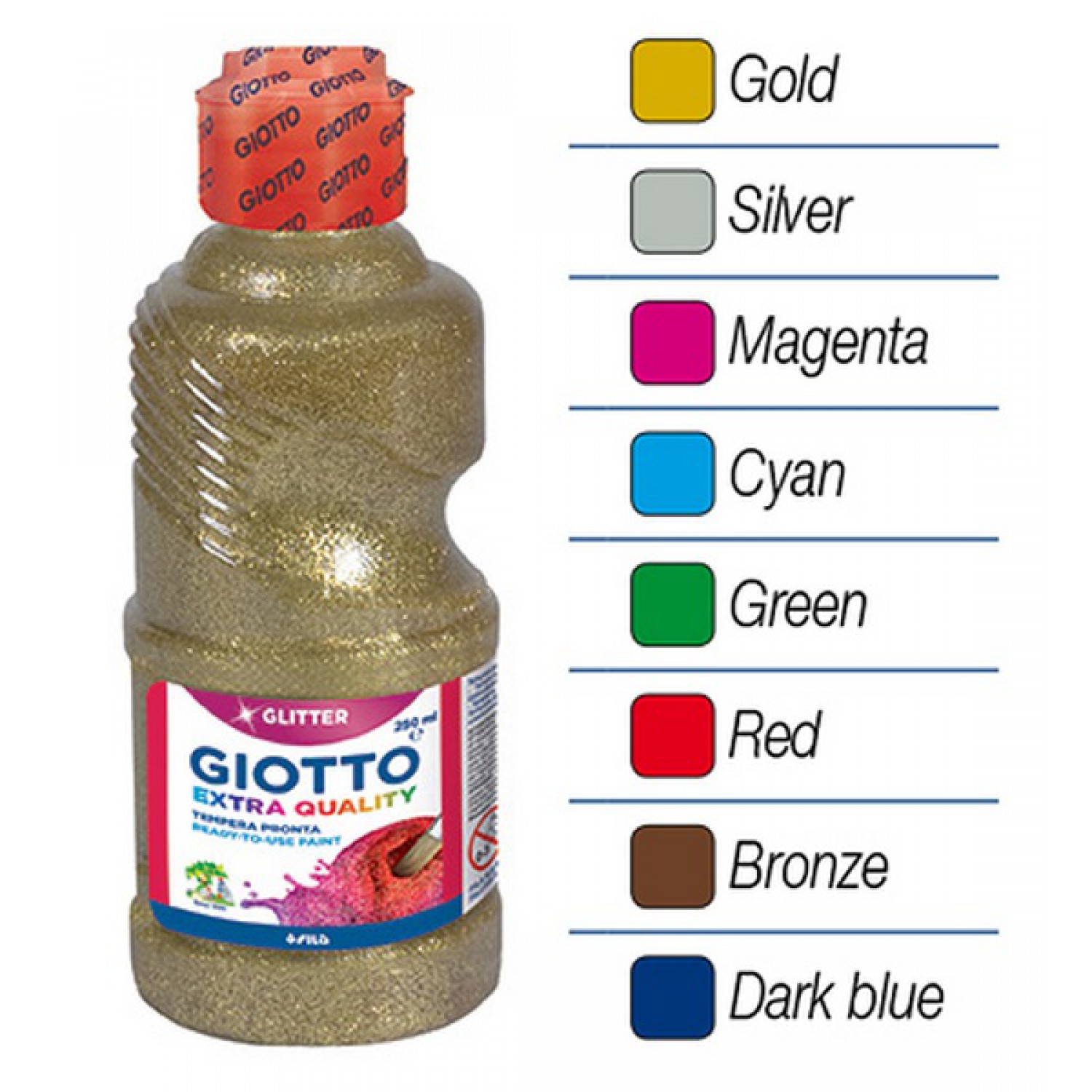 ΤΕΜΠΕΡΕΣ GIOTTO 250ml GLITTER 5312