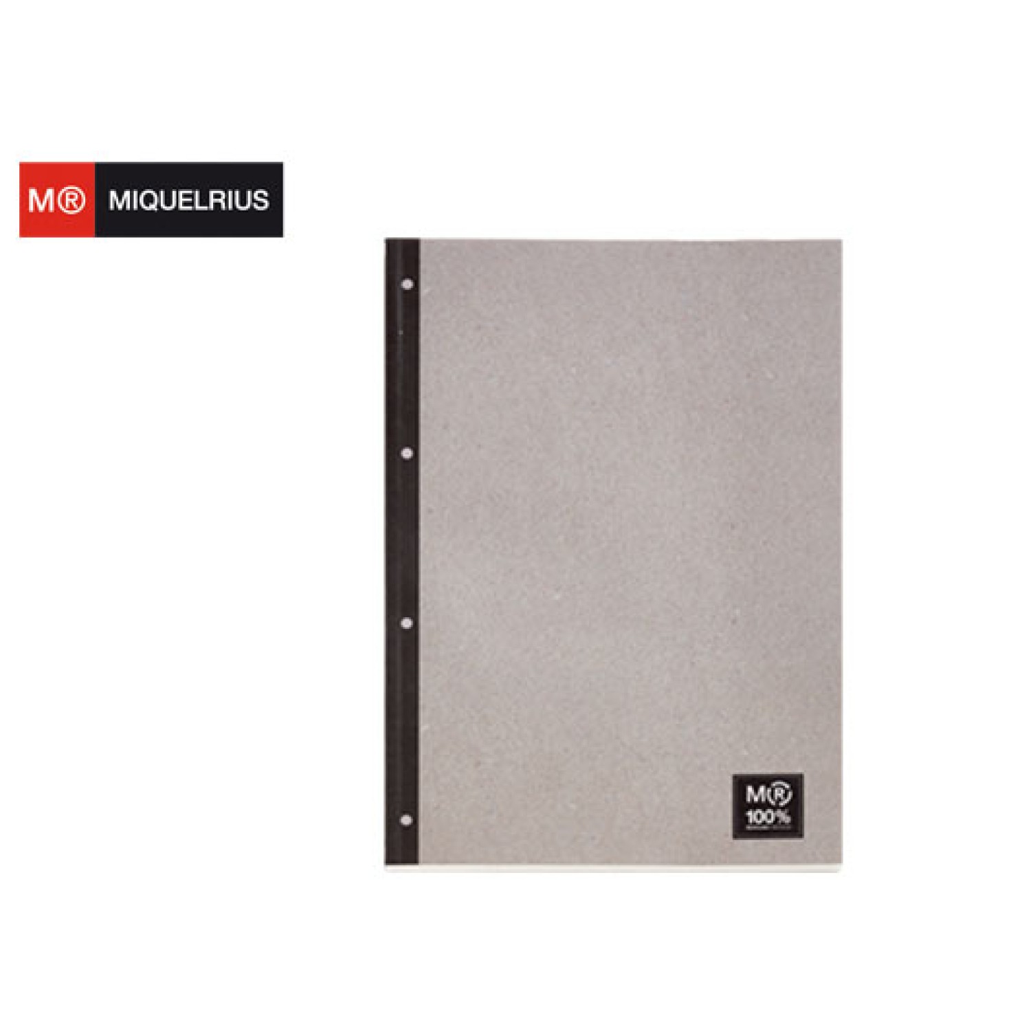 MIQUELRIUS ΜΠΛΟΚ ΚΑΡΩ 100Φ. Α4 80gr RECYCLED COVER