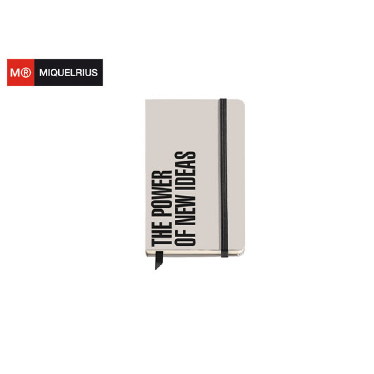 MIQUELRIUS ΜΠΛΟΚ ΒΙΒΛΙΟΔΕΤΗΜΕΝΟ ΜΕ ΛΑΣΤΙΧΟ 100Φ 9x14cm 100gr NEW IDEAS ALWAYS BLACK