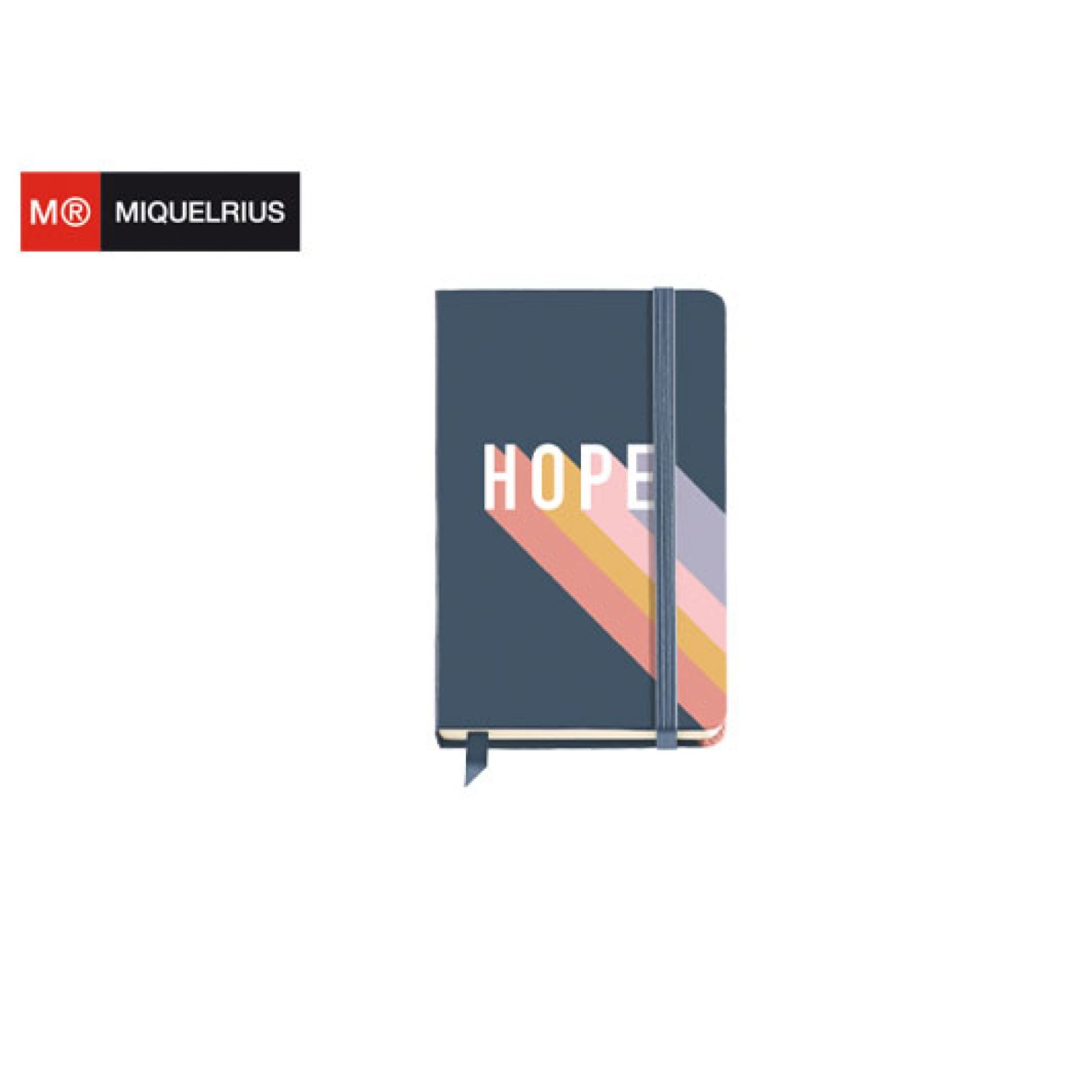 MIQUELRIUS ΜΠΛΟΚ ΒΙΒΛΙΟΔΕΤΗΜΕΝΟ ΜΕ ΛΑΣΤΙΧΟ 100Φ 9x14cm 100gr HOPE WISH