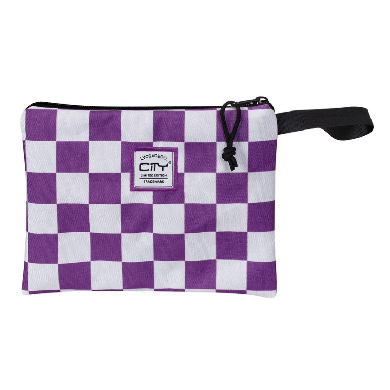 ΤΣΑΝΤΑΚΙ CITY SAFE POCKET 26615 CHECKERS PURPLE