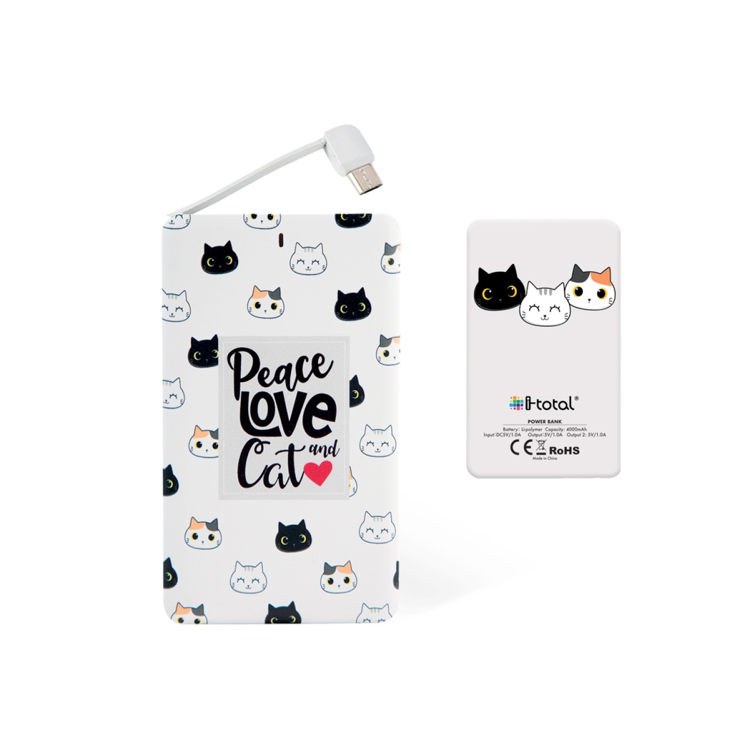 ΦΟΡΤΙΣΤΗΣ i-TOTAL CM3425 POWER BANK CATS 4000mAh