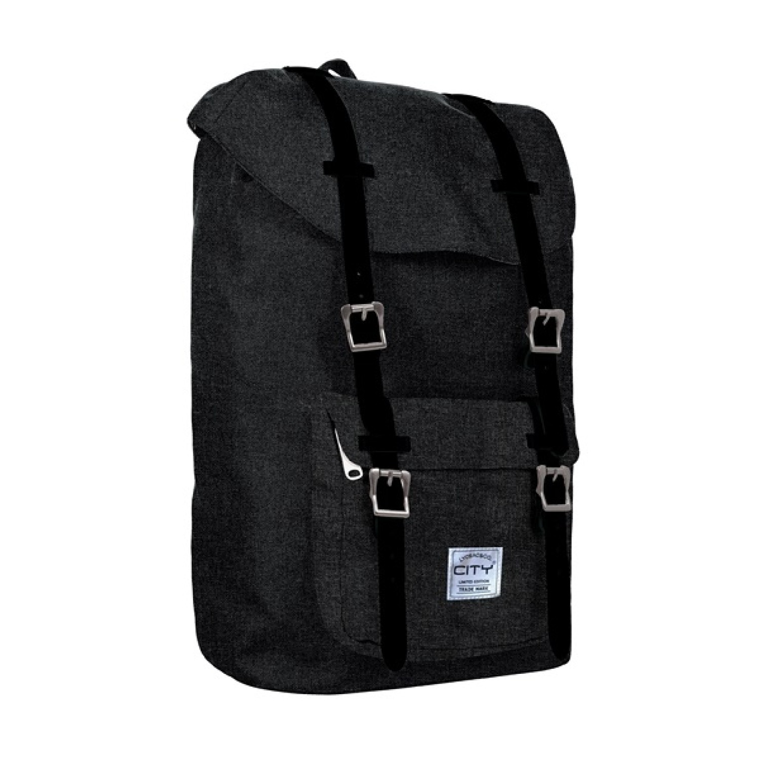 ΤΣΑΝΤΑ CITY BESTIE S. 19079 MELANGE BLACK