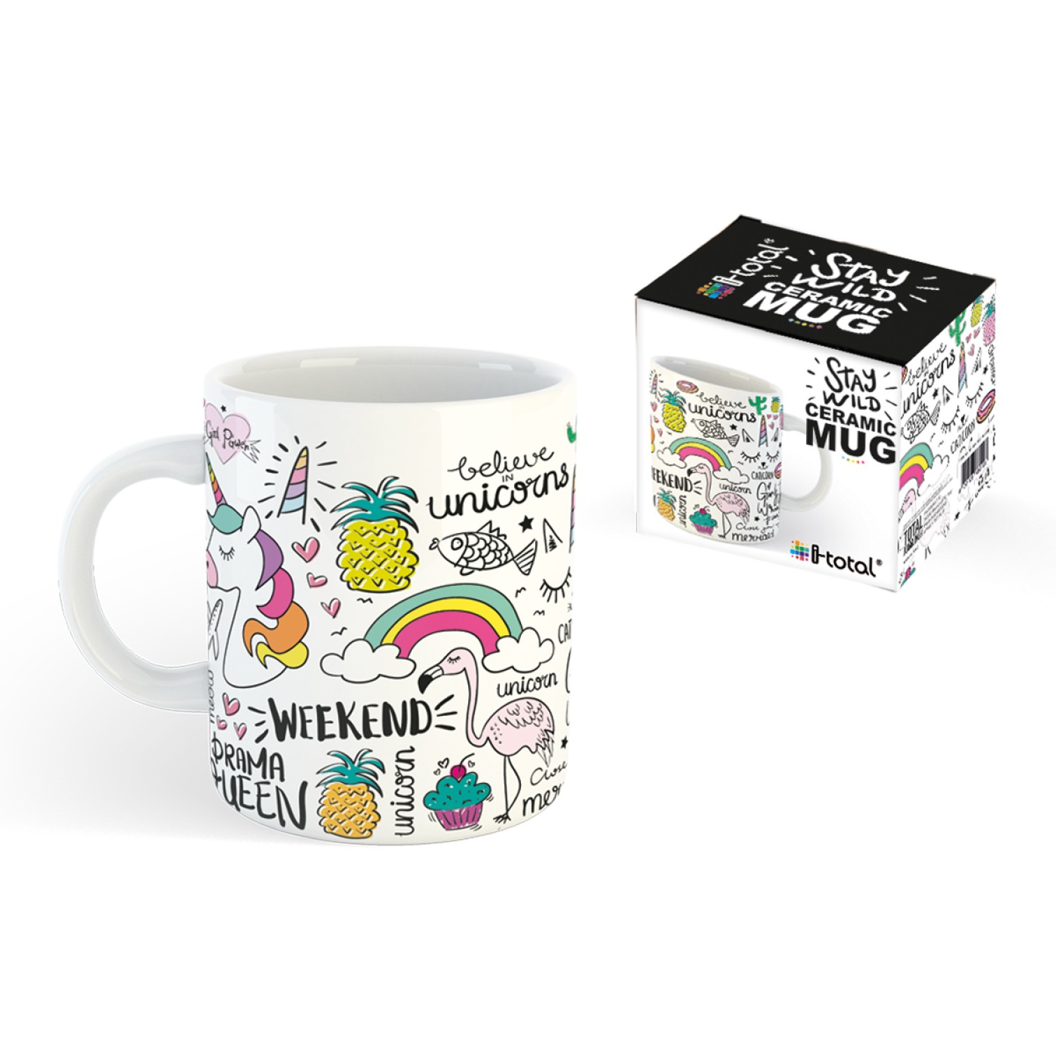 ΚΟΥΠΑ TOTAL GIFT CERAMIC CUP XL1834 UNICORN 295ml