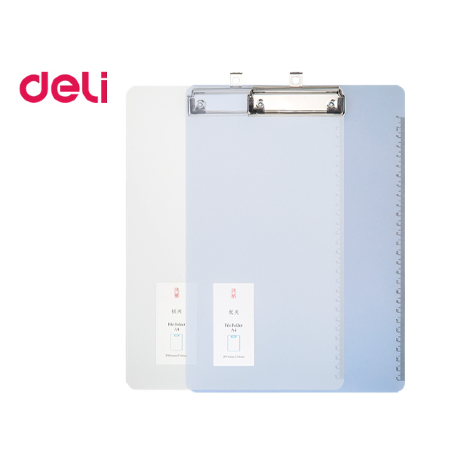 DELI ΠΙΝΑΚΙΔΑ ΣΕΜΙΝΑΡΙΟΥ ΜΕ ΠΙΑΣΤΡΑ & ΑΡΙΘΜΗΣΗ PP Α4 ΔΙΑΦΑΝΗ ΑΣΣΟΡΤΙ