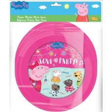 ΠΙΑΤΑ ΧΑΡΤΙΝΑ 23EK 6ΤΕΜ PEPPA PIG