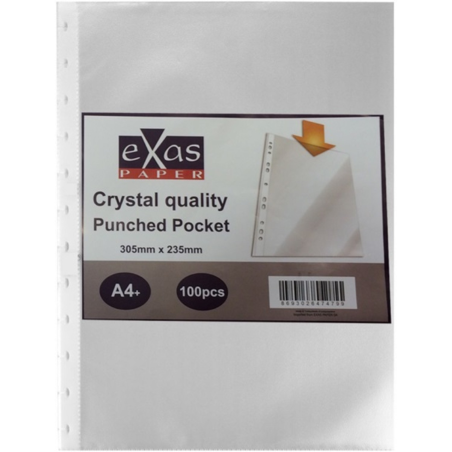 ΖΕΛΑΤΙΝΕΣ EXAS ΕΝΙΣΧ/ΝΕΣ Α4+ TOP CLEAR100 ΤΕΜ