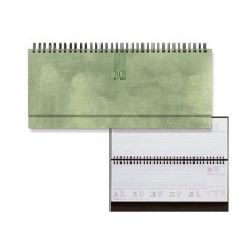 ΠΛΑΝΟ ΕΒΔΟΜΑΔΙΑΙΟ ΛΕΥΚΟ 29,8x10,5cm 128Σ. ΣΠΙΡΑΛ WALL ΠΡΑΣΙΝΟ