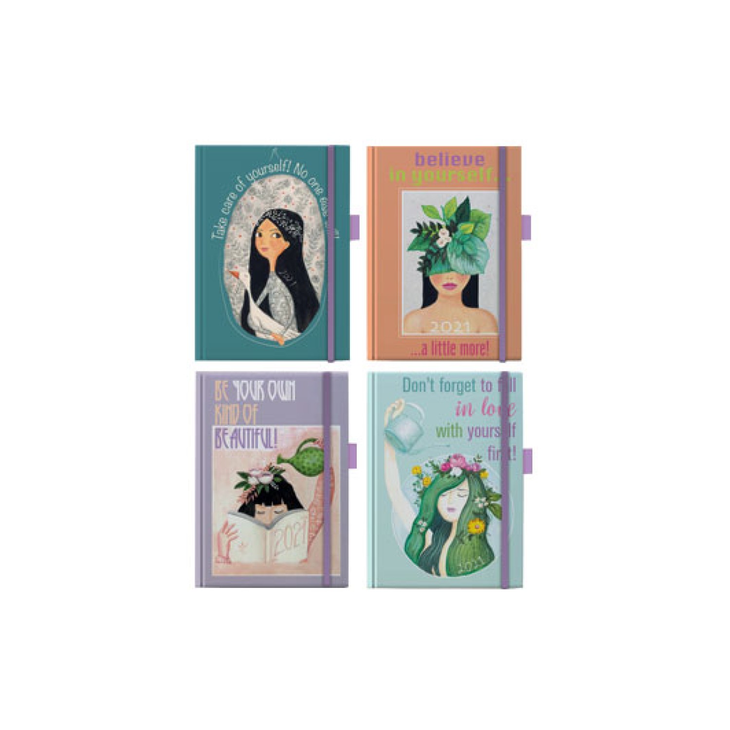 ΗΜΕΡΟΛΟΓΙΟ ΗΜΕΡΗΣΙΟ ΜΕ ΛΑΣΤΙΧΟ/ΘΗΚΗ ΣΤΥΛΟ 10x14cm PORTRAITS