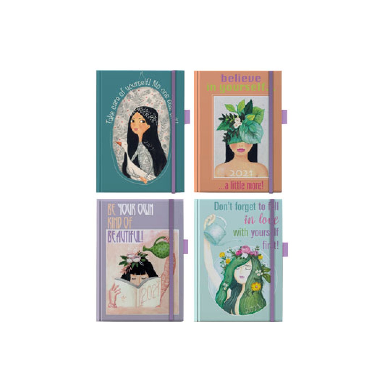 ΗΜΕΡΟΛΟΓΙΟ ΗΜΕΡΗΣΙΟ ΜΕ ΛΑΣΤΙΧΟ/ΘΗΚΗ ΣΤΥΛΟ 14x21cm PORTRAITS