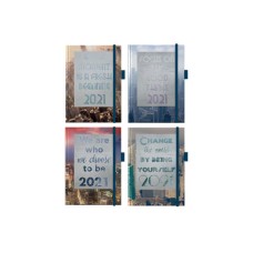 ΗΜΕΡΟΛΟΓΙΟ ΗΜΕΡΗΣΙΟ ΜΕ ΛΑΣΤΙΧΟ/ΘΗΚΗ ΣΤΥΛΟ 12x17cm URBAN