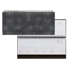 ΠΛΑΝΟ ΕΒΔΟΜΑΔΙΑΙΟ ΠΛΑΓΙΟ ΣΠΙΡΑΛ ΛΕΥΚΟ 128Σ. 29,8x10,5cm WALL ΑΝΘΡΑΚΙ