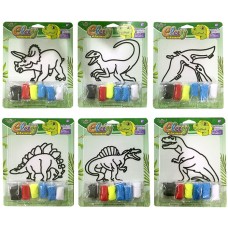 ΣΕΤ ΠΛΑΣΤΕΛΙΝΗΣ ΔΕΙΝΟΣΑΥΡΑΚΙΑ 19x24x3cm ToyMarkt 913115