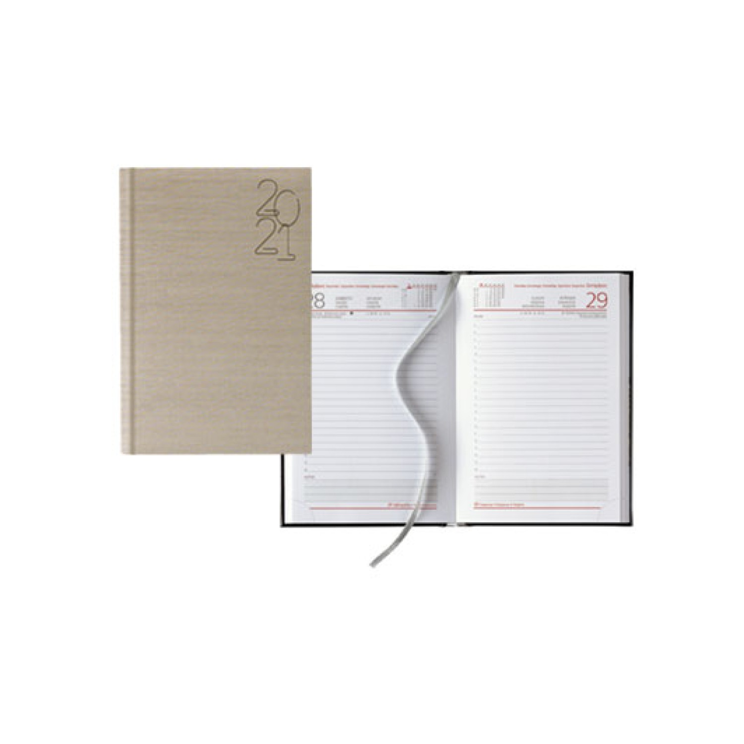 ΗΜΕΡΟΛΟΓΙΟ ΗΜΕΡΗΣΙΟ 384Σ. 11x16,5cm INDIANA ΜΠΕΖ