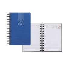 ΗΜΕΡΟΛΟΓΙΟ ΗΜΕΡΗΣΙΟ ΣΠΙΡΑΛ ΛΕΥΚΟ 14,5x20,5cm 384Σ. INDIANA ΜΠΛΕ