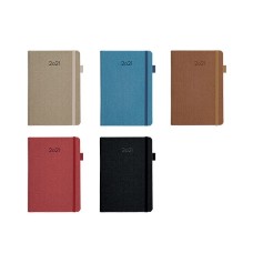 ΗΜΕΡΟΛΟΓΙΟ ΗΜΕΡΗΣΙΟ ΔΕΡΜΑΤΙΝΗ 14x21cm TWEED