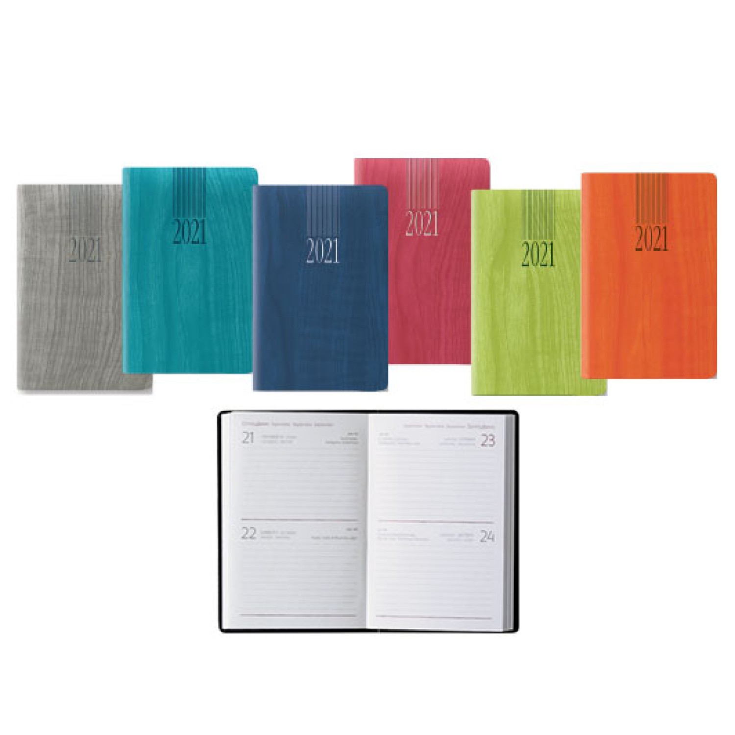 ΗΜΕΡΟΛΟΓΙΟ 2ΗΜΕΡΟ ΛΕΥΚΟ 256Σ. 6,5x10cm WOODLINE