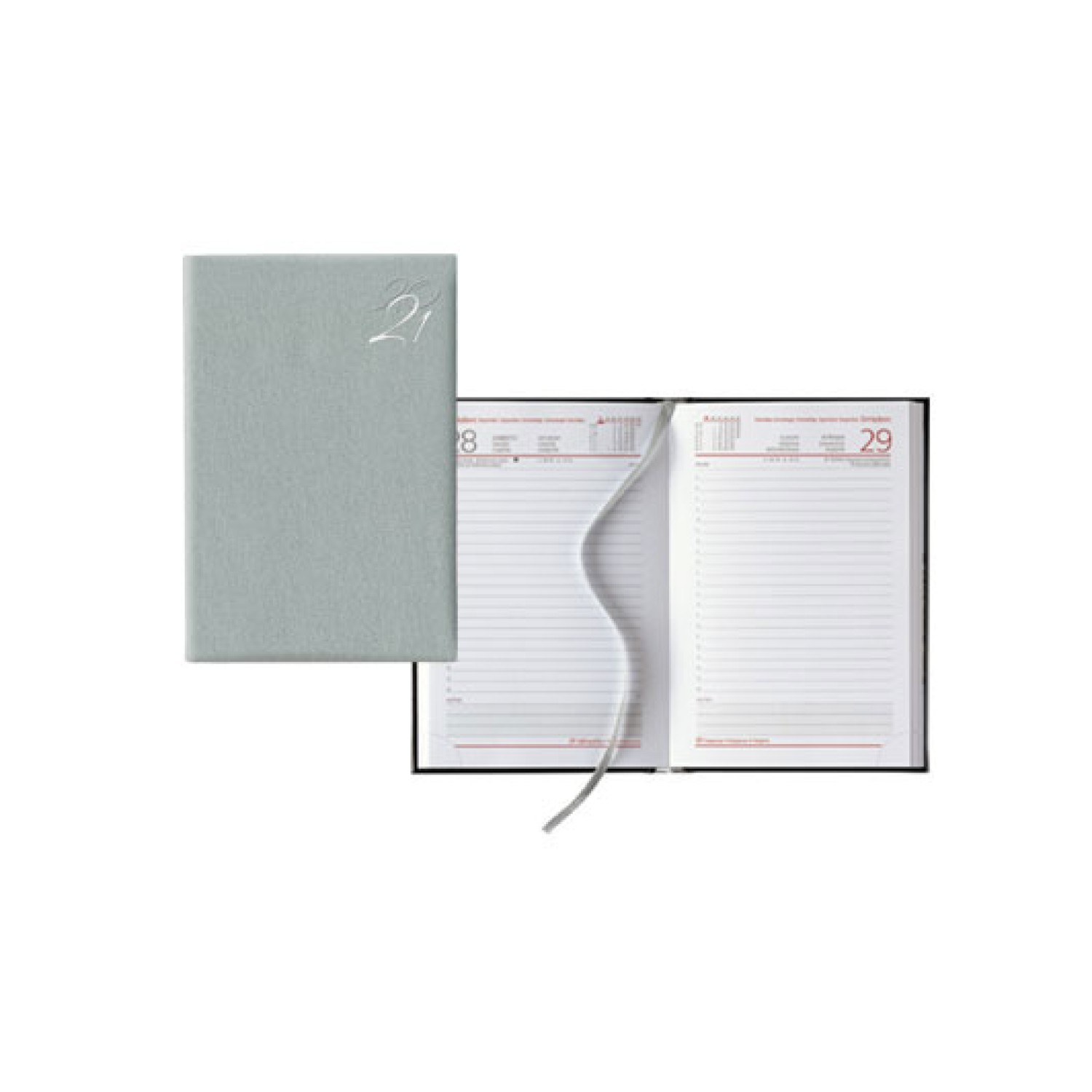 ΗΜΕΡΟΛΟΓΙΟ ΗΜΕΡΗΣΙΟ ΛΕΥΚΟ 384Σ. 11x16,5cm JEANS FLAT ΑΣΗΜΙ