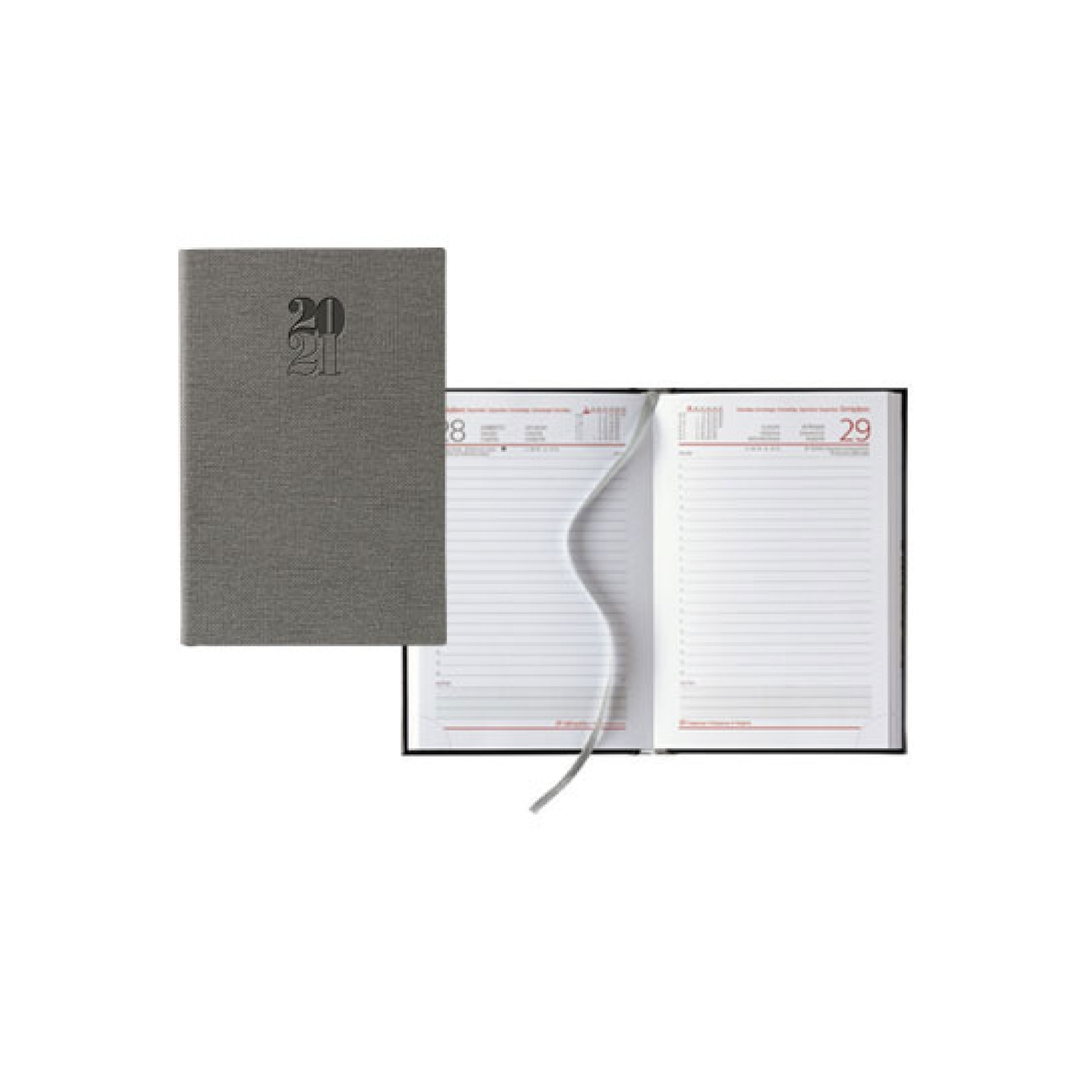 ΗΜΕΡΟΛΟΓΙΟ ΗΜΕΡΗΣΙΟ ΛΕΥΚΟ 384Σ. 11x16,5cm NATURE FLAT ΑΝΘΡΑΚΙ