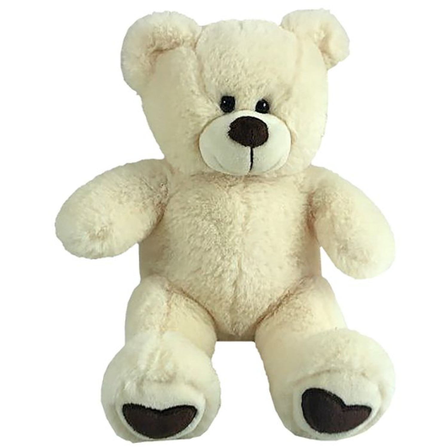 ΑΡΚΟΥΔΑΚΙ ΚΡΕΜ 18cm ΜΕ ΠΑΤΟΥΣΕΣ ΚΑΡΔΙΑ ToyMarkt 99462