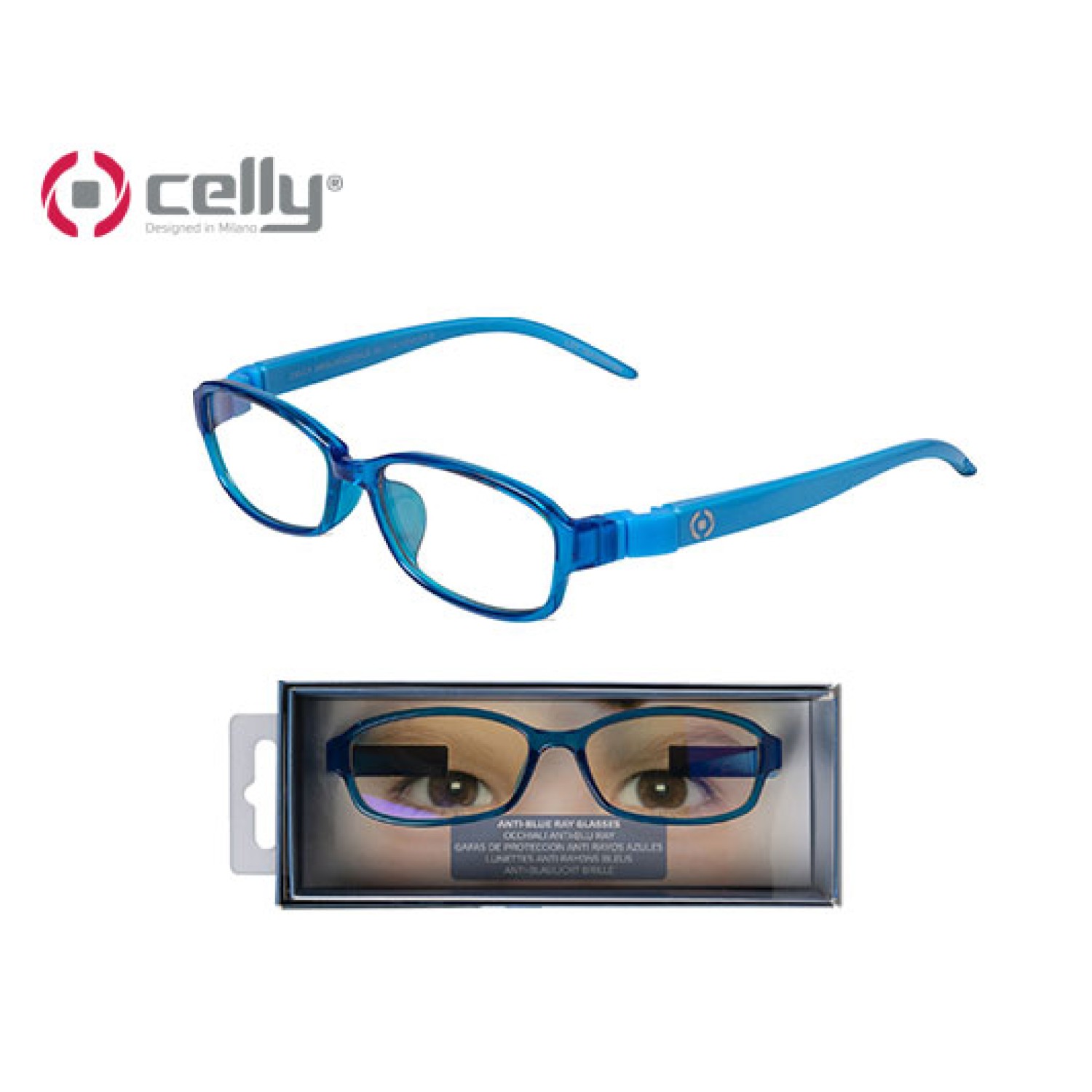CELLY ΓΥΑΛΙΑ ΠΡΟΣΤΑΤΕΥΤΙΚΑ ANTI BLUE-RAY ΠΑΙΔΙΚΑ ΜΠΛΕ