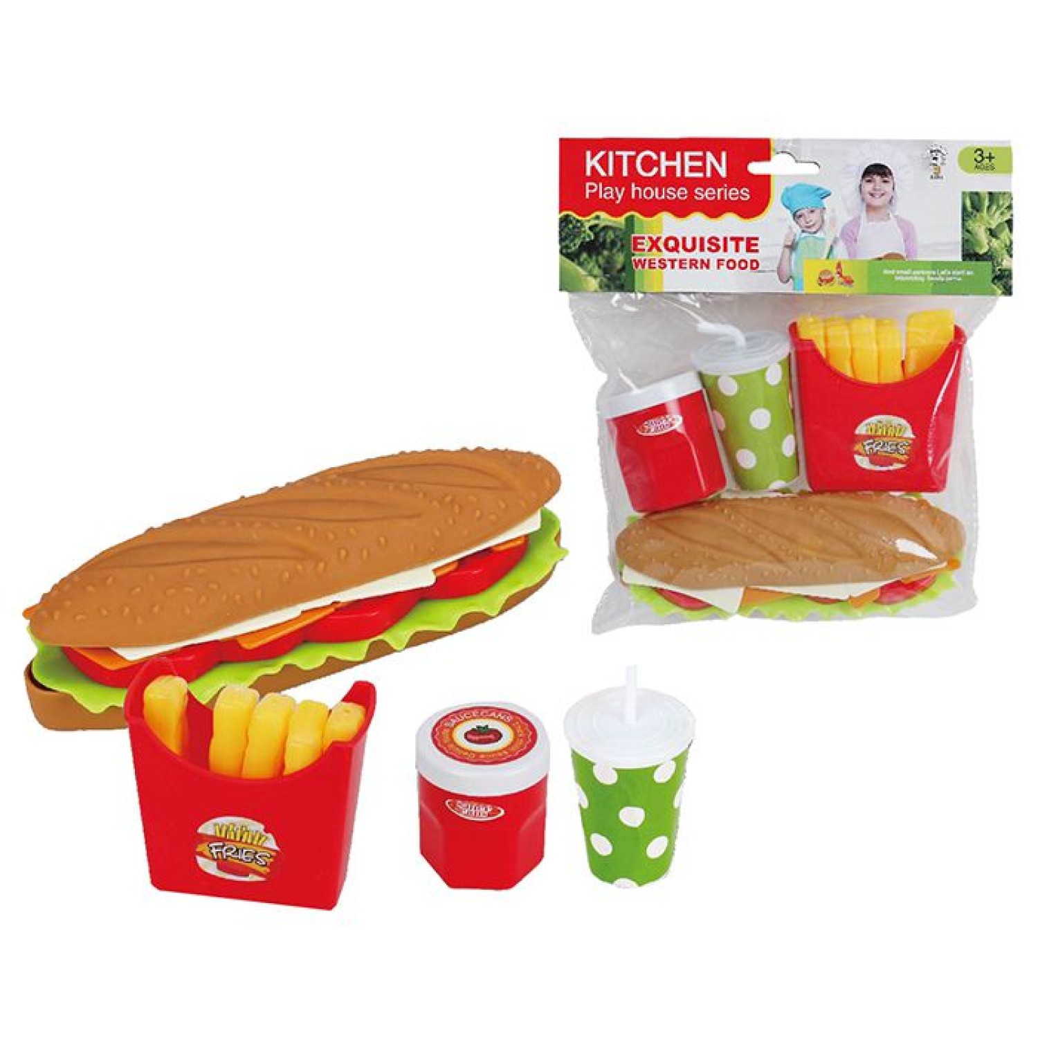 ΣΕΤ FAST FOOD ΣΕ ΣΑΚΟΥΛΑΚΙ 19x20cm ToyMarkt 971031