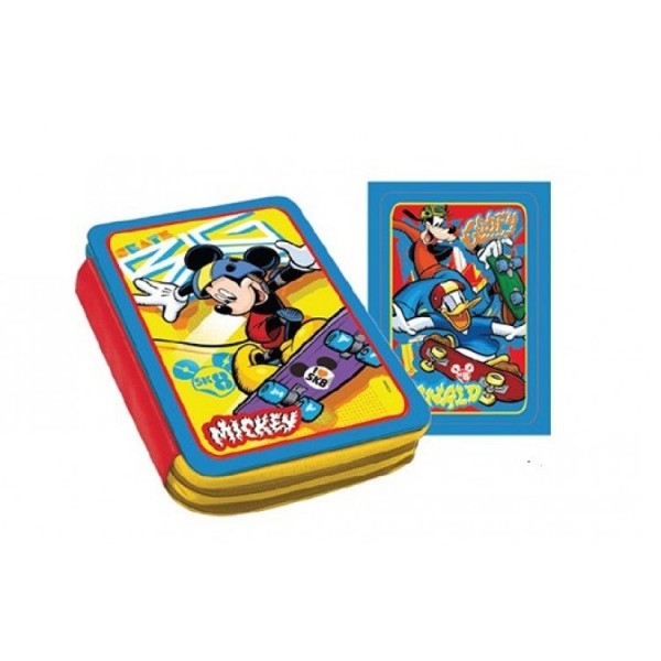 Διακάκης Mickey Κασετίνα Γεμάτη Μεταλλική με 2 Θήκες