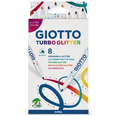 ΜΑΡΚΑΔΟΡΟΙ GIOTTO GLITTER TURBO 8τεμ 4258