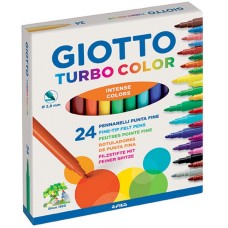 ΜΑΡΚΑΔΟΡΟΙ GIOTTO TURBO COLOR ΛΕΠΤΟΙ 24τεμ