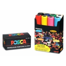 ΜΑΡΚΑΔΟΡΟΙ UNI POSCA PC-17K/8C XLARGE 8τεμ