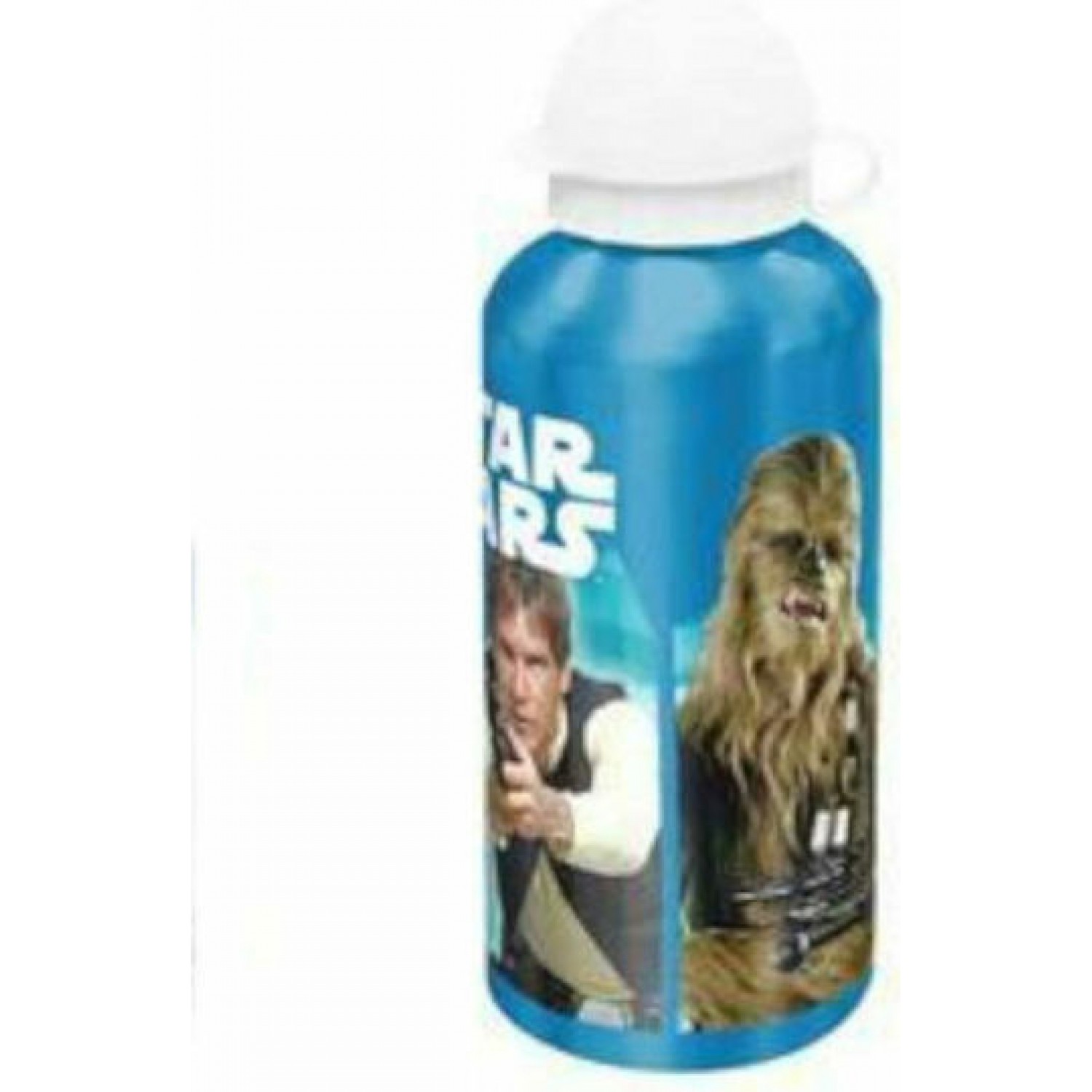 Must Team 401280 Kids Water Bottle Star Wars Aluminium with Straw Blue 500ml