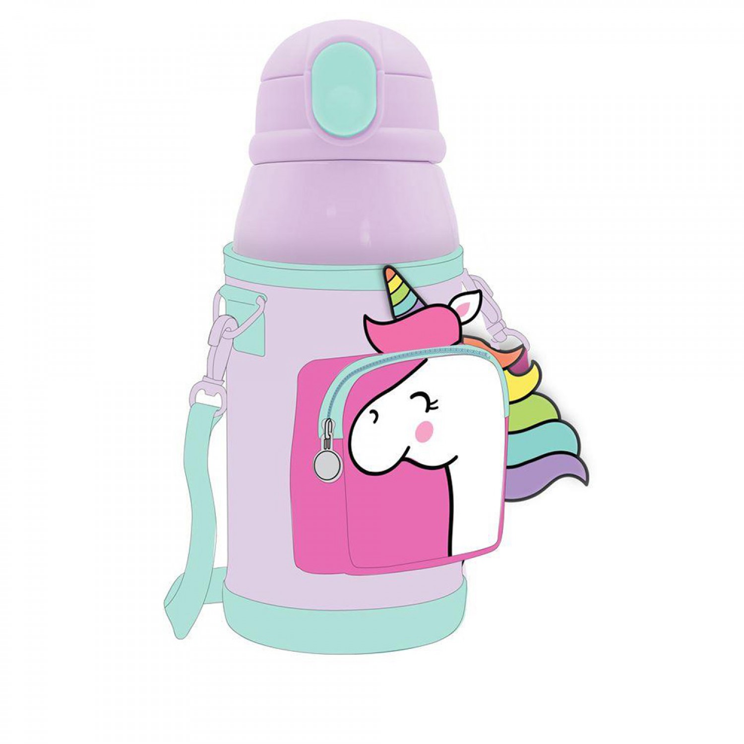 MUST TEAM ΑΝΟΞΕΙΔΩΤΟ ΠΑΓΟΥΡΙ ΘΕΡΜΟΣ 500ml ΜΕ ΘΗΚΗ ΚΑΙ ΚΑΛΑΜΑΚΙ  ΜΟΝΟΚΕΡΟΣ