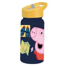 ΠΑΓΟΥΡΙ 500ml PEPPA PIG ΑΛΟΥΜΙΝΙΟΥ ΜΕ ΚΑΛΑΜΑΚΙ
