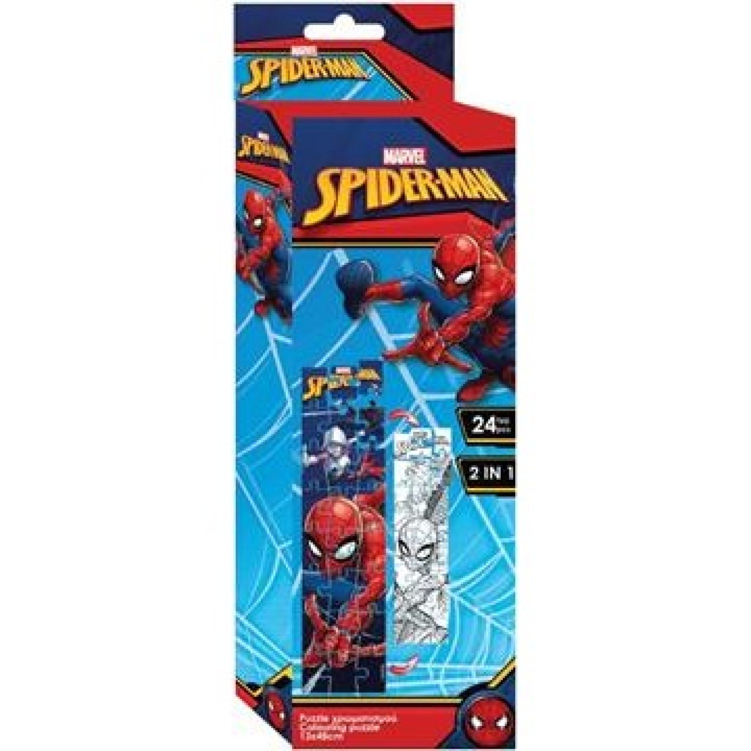 LUNA PUZZLE ΧΡΩΜΑΤΙΣΜΟΥ ΠΥΡΓΟΣ 2 ΟΨΕΩΝ 24ΤΕΜ 12,7x47,7ΕΚ SPIDERMAN 500878