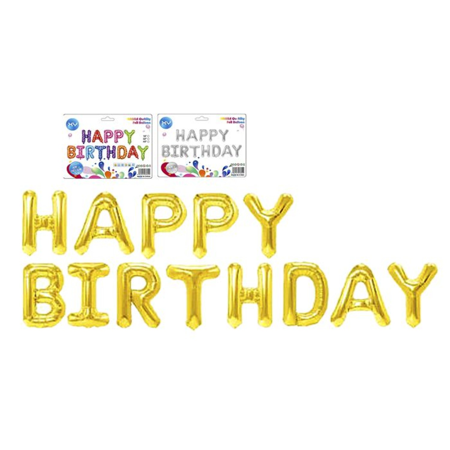 ΦΟΥΣΚΩΤΟ ΜΕΤΑΛΛΙΖΕ HAPPY BIRTHDAY ΥΨΟΣ ΓΡΑΜΜΑΤΩΝ=42cm