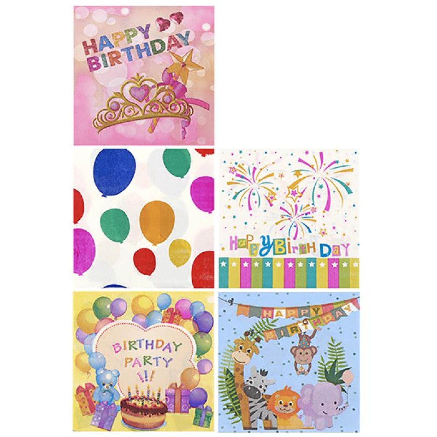 ΧΑΡΤΟΠΕΤΣΕΤΕΣ ΠΑΡΤΥ ΠΑΚ=20ΤΕΜ 16,5x16,5cm