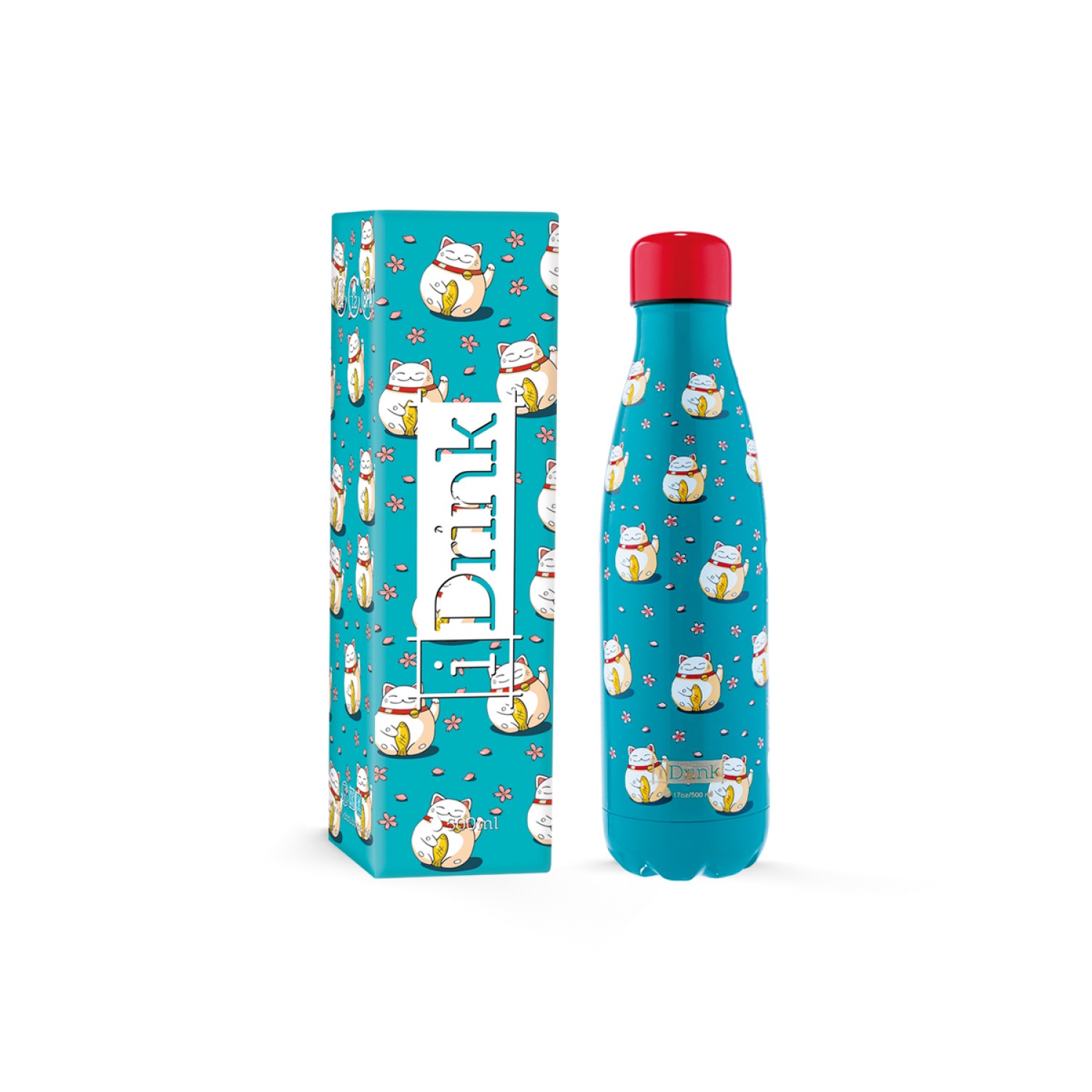 ΠΑΓΟΥΡΙ i DRINK ID0086 THERM BOTTLE 500ml LUCKY CAT