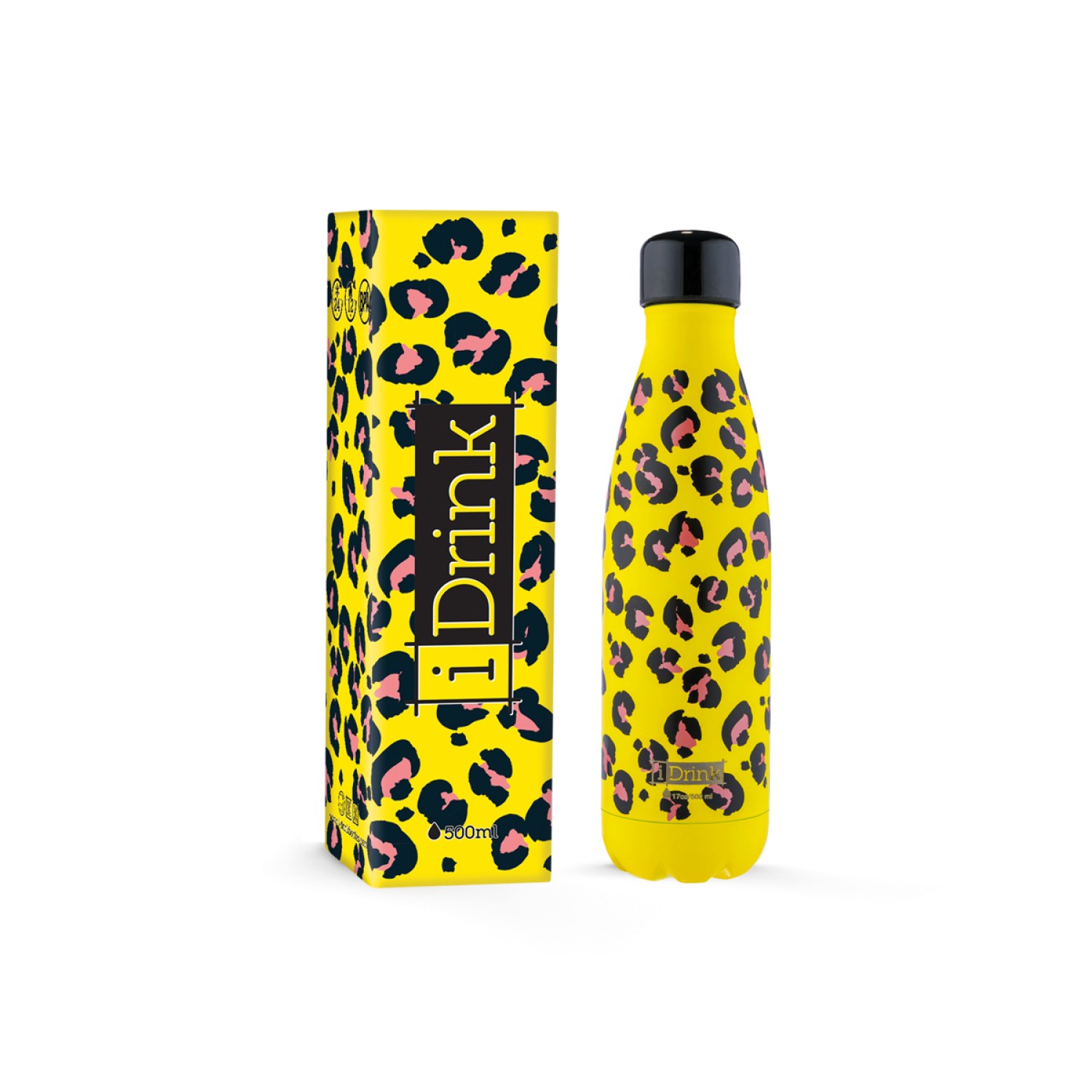 ΠΑΓΟΥΡΙ i DRINK ID0076 THERM BOTTLE 500ml LEOPARD