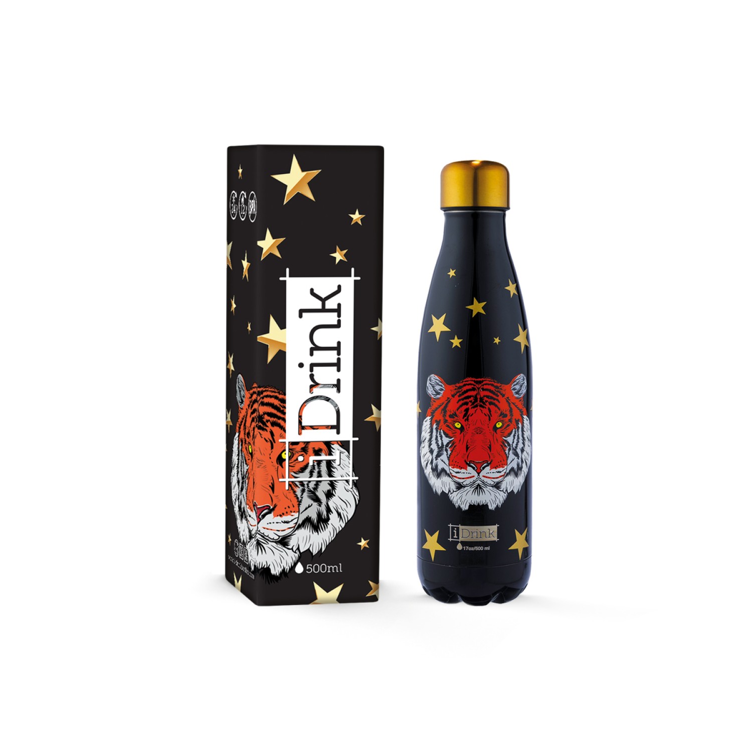 ΠΑΓΟΥΡΙ i DRINK ID0077 THERM BOTTLE 500ml TIGER