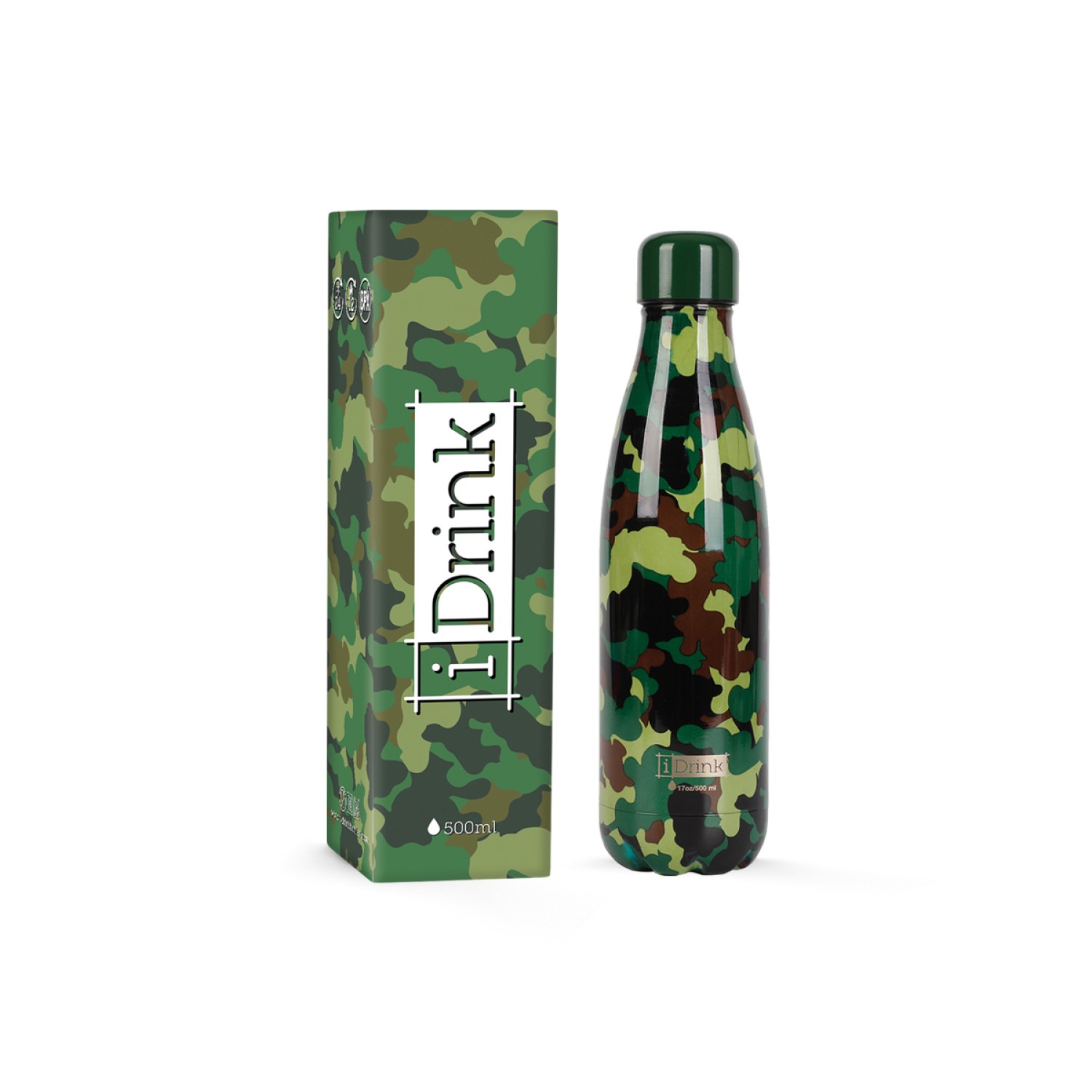 ΠΑΓΟΥΡΙ i DRINK ID0026 THERM BOTTLE 500ml MIMETIC