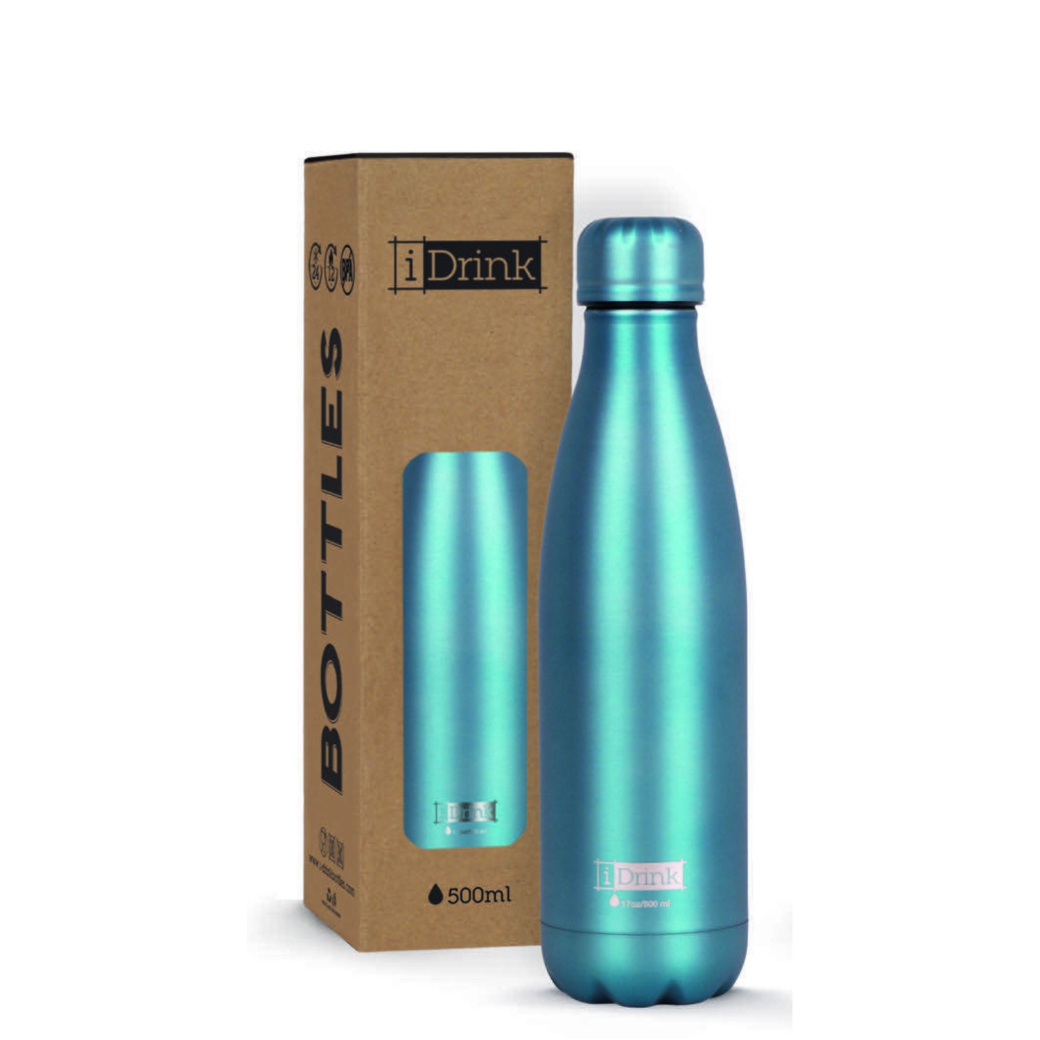 ΠΑΓΟΥΡΙ i DRINK ID0024 THERM BOTTLE 500ml MATTE GREEN
