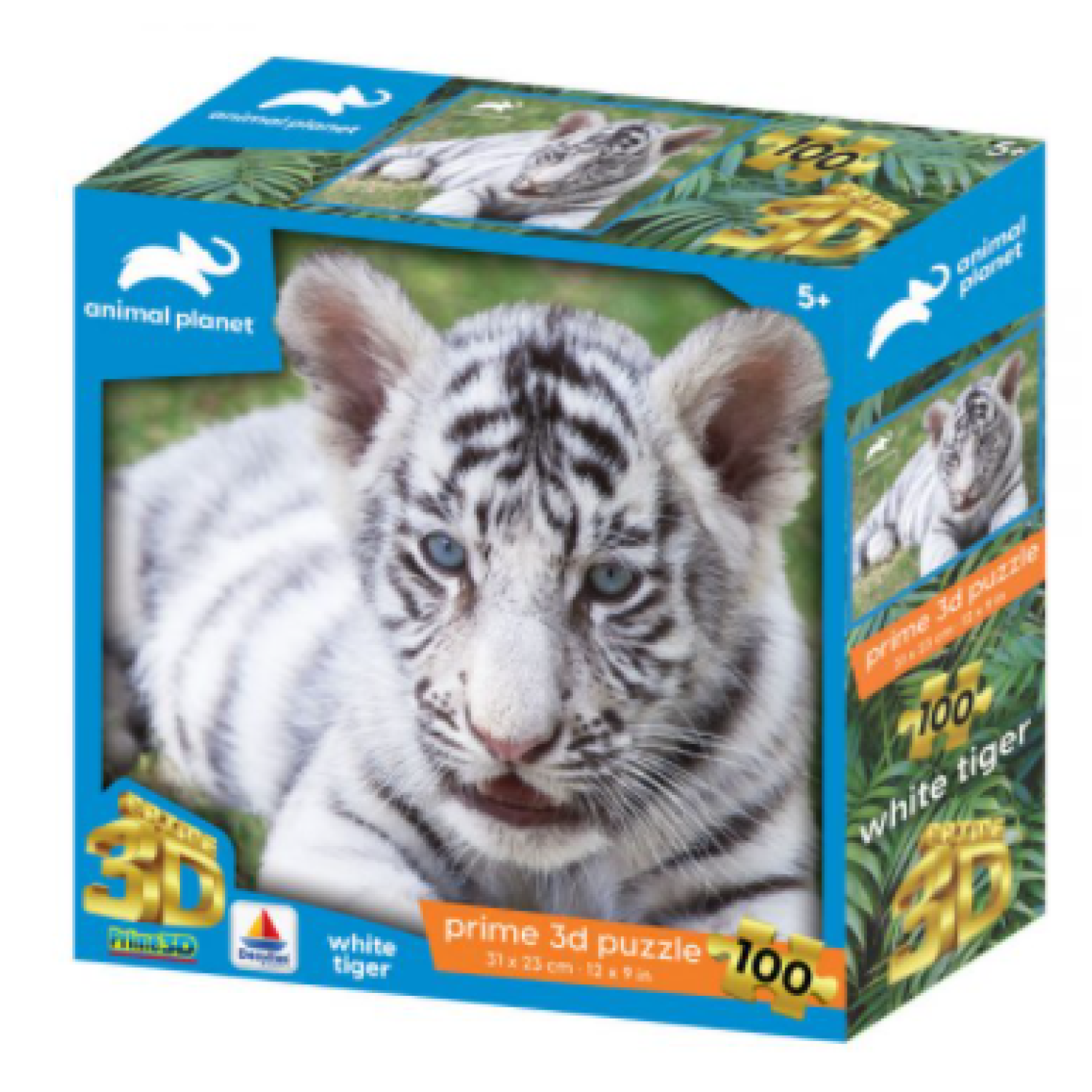 13820 3DΠαζλ100 Animal Planet – White Tiger
