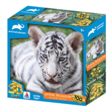 13820 3DΠαζλ100 Animal Planet – White Tiger