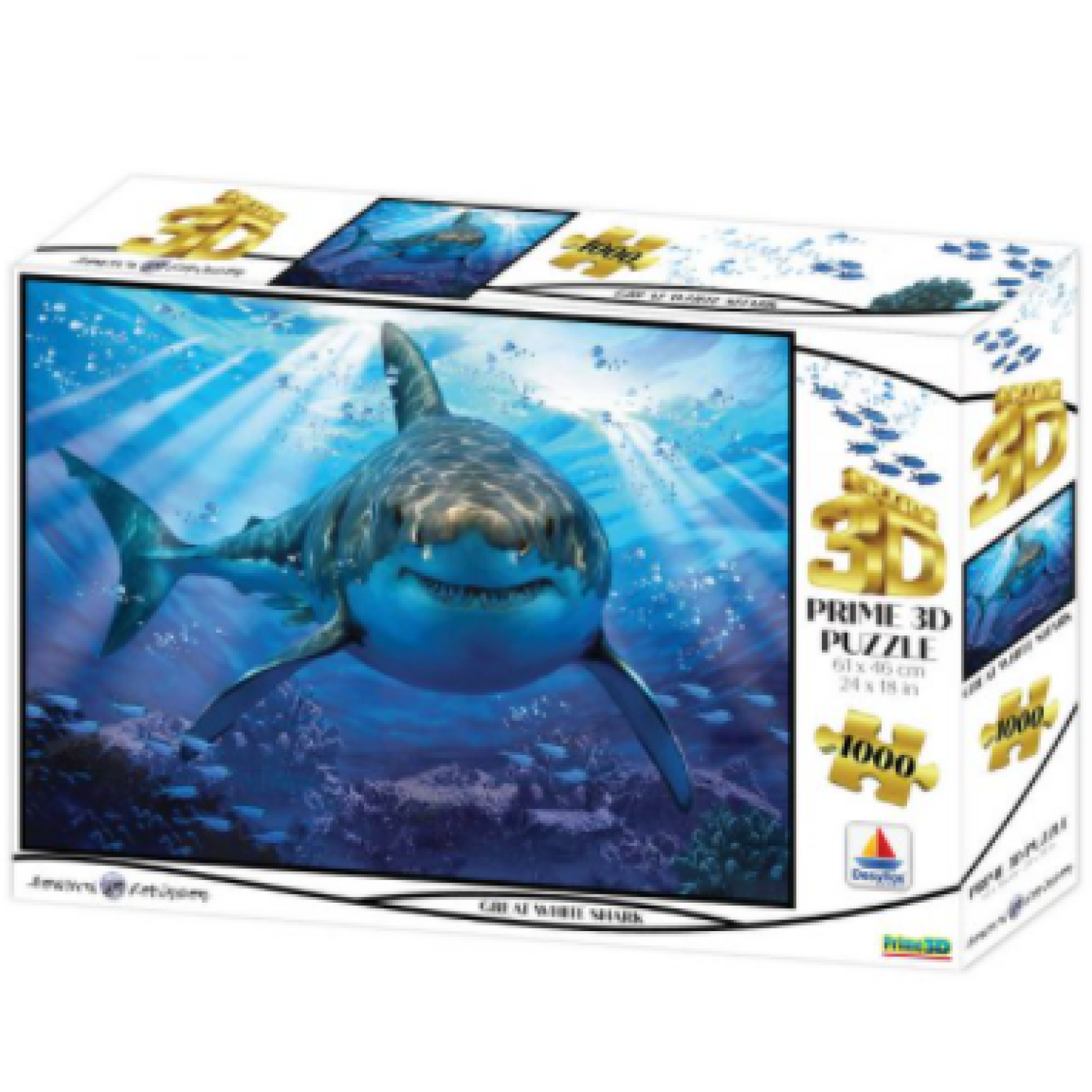 16001 3DΠαζλ1000 Howard Robinson – Great White Shark