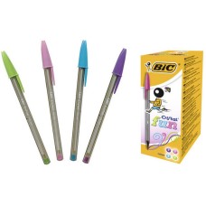 ΣΤΥΛΟ BIC CRISTAL LARGE FUN 1,6mm (ΡΟΖ-ΜΩΒ-ΣΙΕΛ-ΠΡΑΣΙΝΟ)