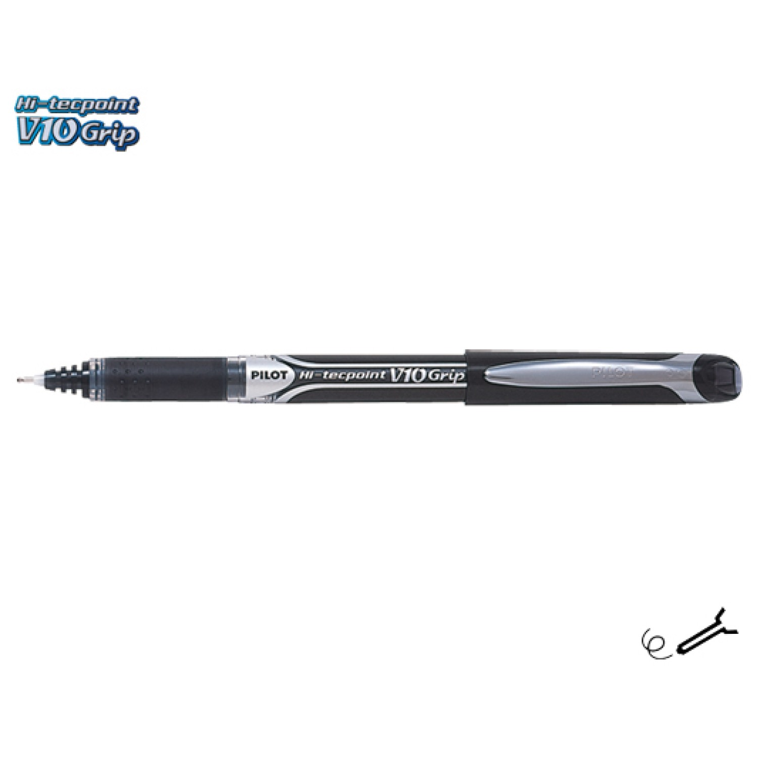 PILOT ΣΤΥΛΟ ΥΓΡΗΣ ΜΕΛΑΝΗΣ HI-TECPOINT V-10 GRIP 1.0mm
